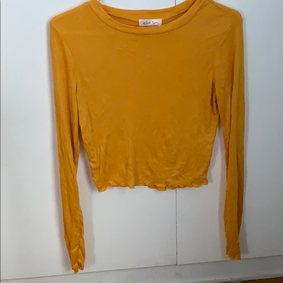 PacSun Tops - Yellow Ribbed Shirt